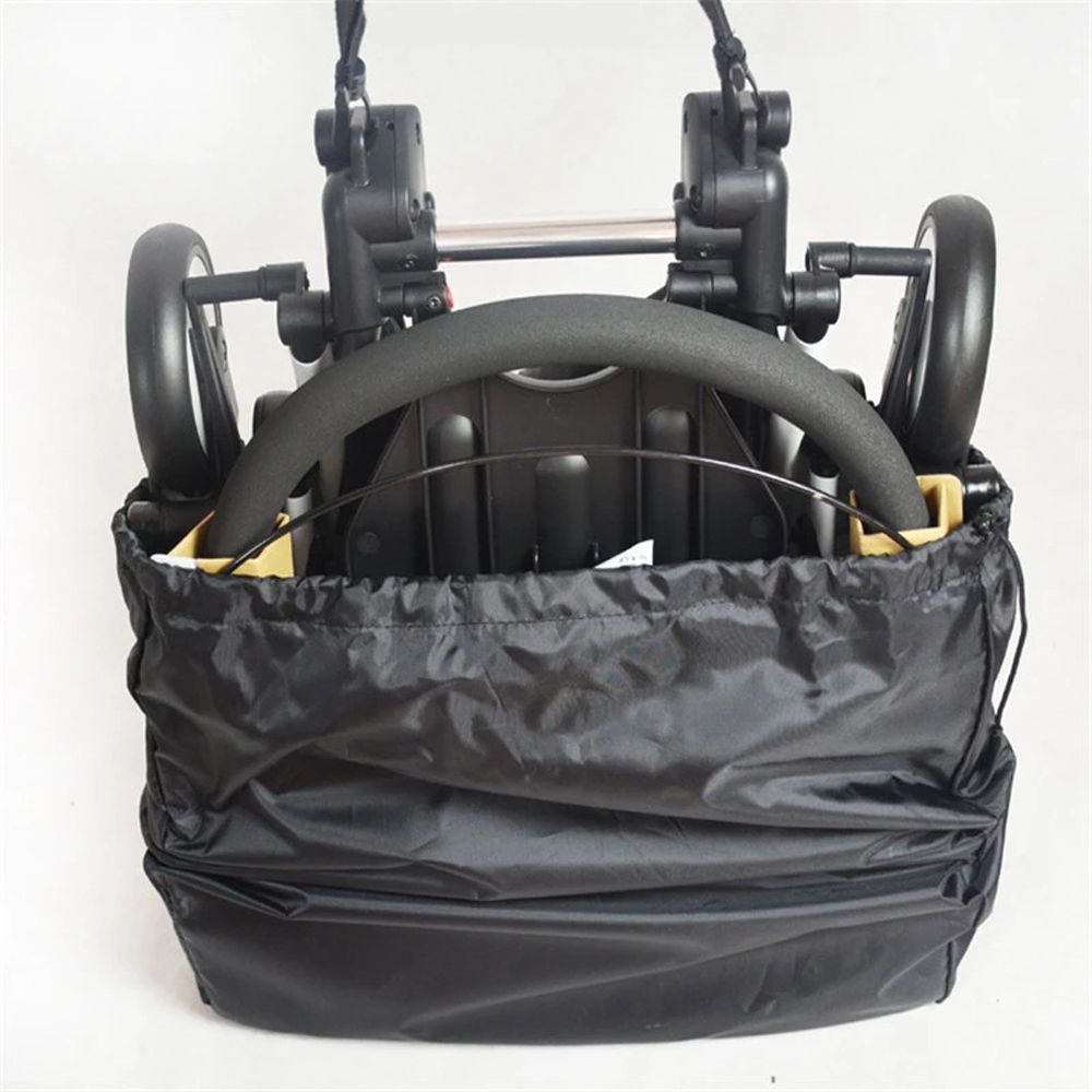 Pieghevole nero leggero anti-polvere passeggino da viaggio spedizione copertura passeggino custodia per carrozzina organizer borsa da viaggio per passeggino