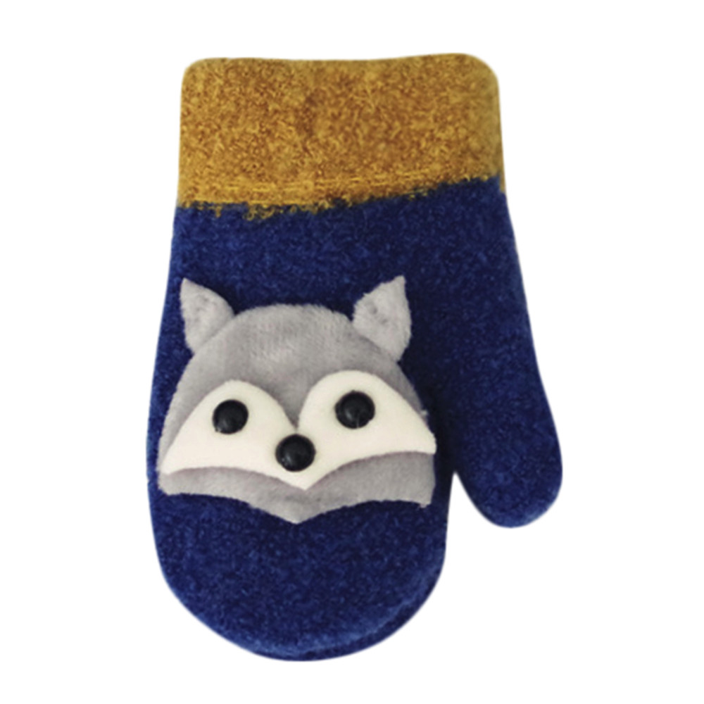 Kerstmis Peuter Baby Winter Handschoenen Leuke Thicken Stiksels Meisjes Jongens Van Winter Warm Bandjes Handschoenen Wanten M840 #