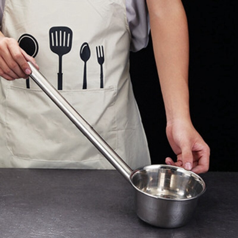 Kitchen Stainless Steel Long-Handled Water Spoon and Soup Spoon Special Chef Tool