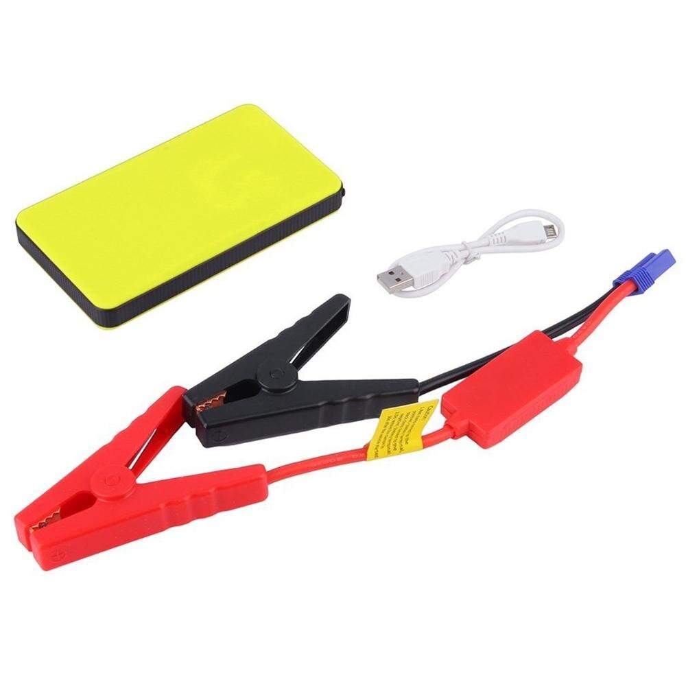 12V 20000 Mah Start Charger Mini Draagbare Multifunctionele Auto Jump Starter Power Booster Batterij Oplader Emergency Start Oplader: YELLOW