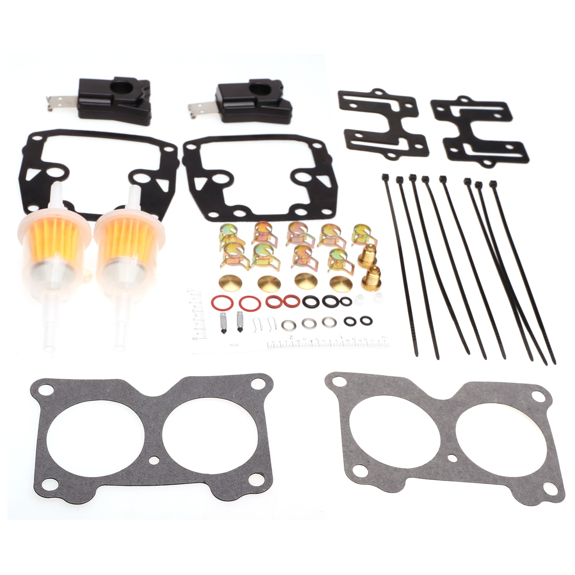 Carburetor Repair Kit For 18-7046 439076 with Float Johnson Evinrude Twin Carb Rebuild Kit V4 85 90 100 115 125 140 HP
