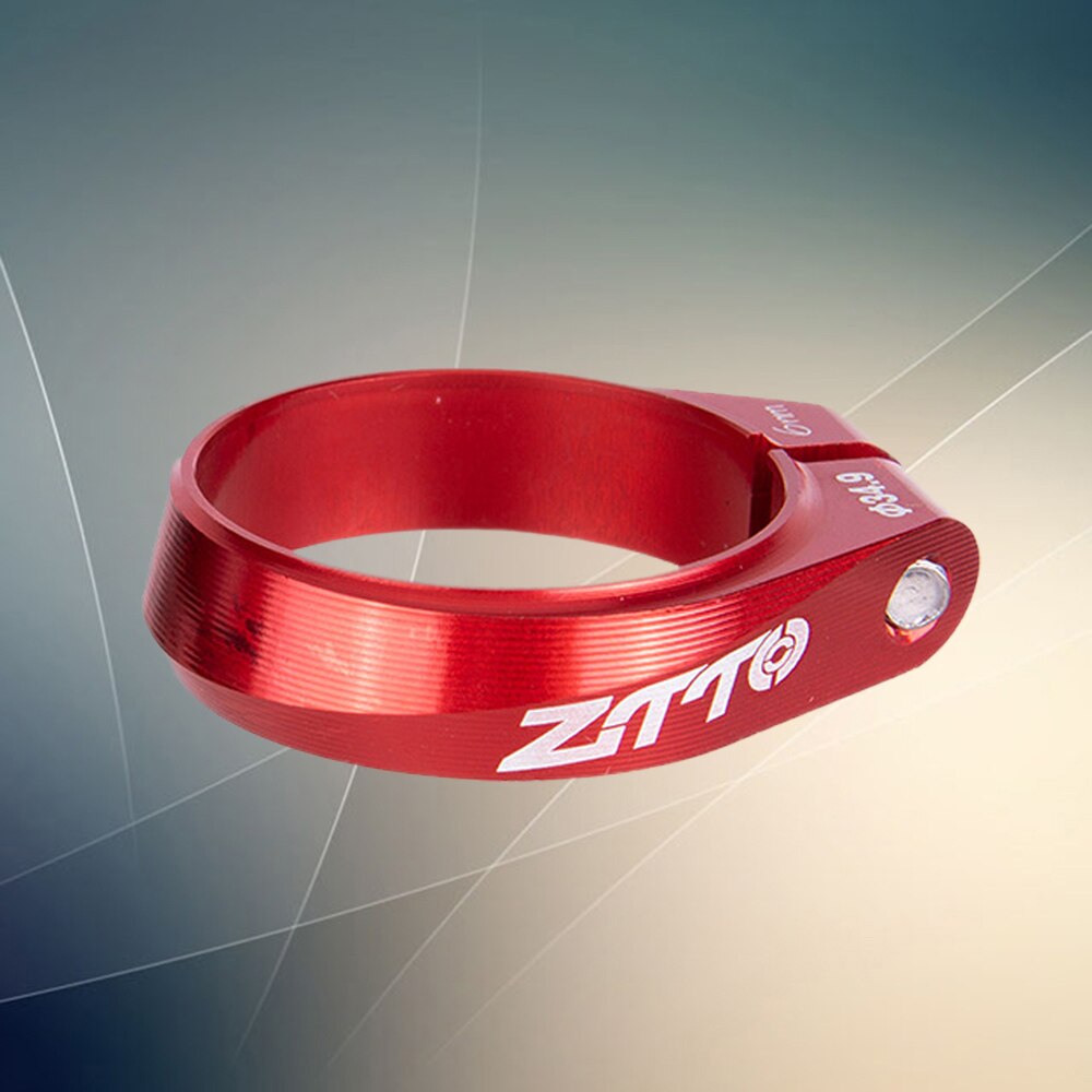 1 pc fiets zadelpenklem racefiets buisklem aluminiumlegering zwart/rood