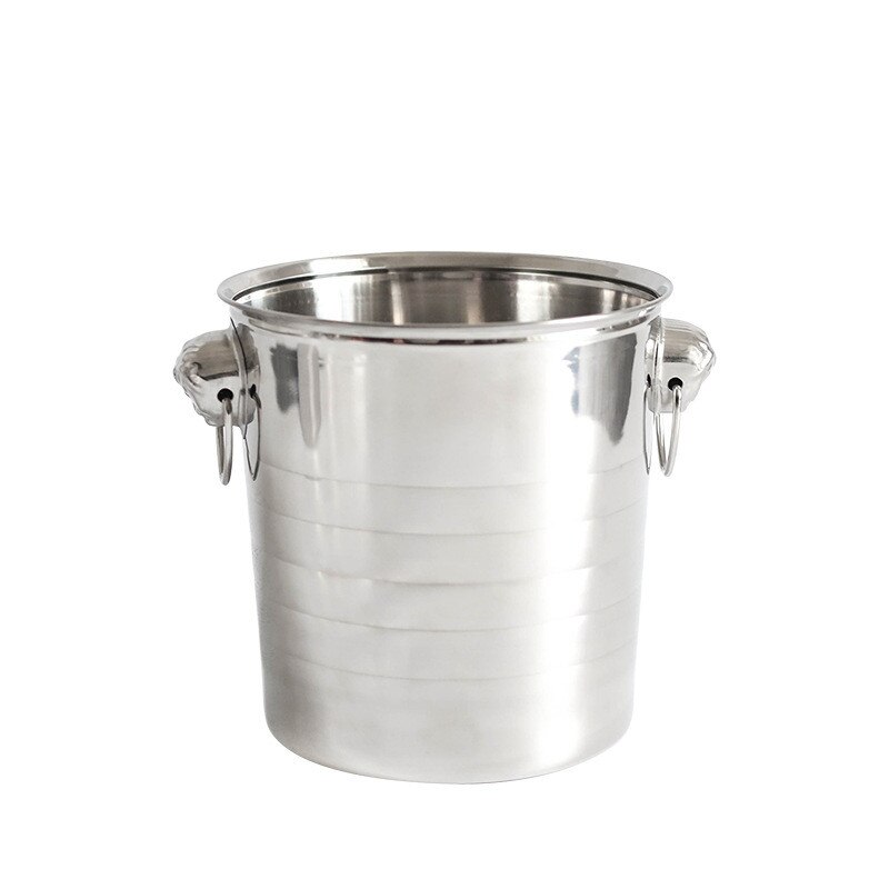 Stainless Steel Wine Chiller Bucket Champagne Bottle Cooler Ice Basket