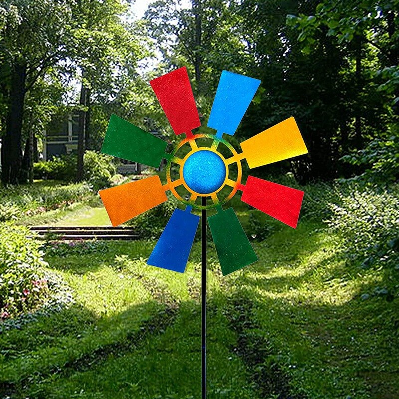 Wind Spinner Outdoor Metal Wind unico e magico mulino a vento in metallo energia cinetica esterna Spinner Wind Catcher