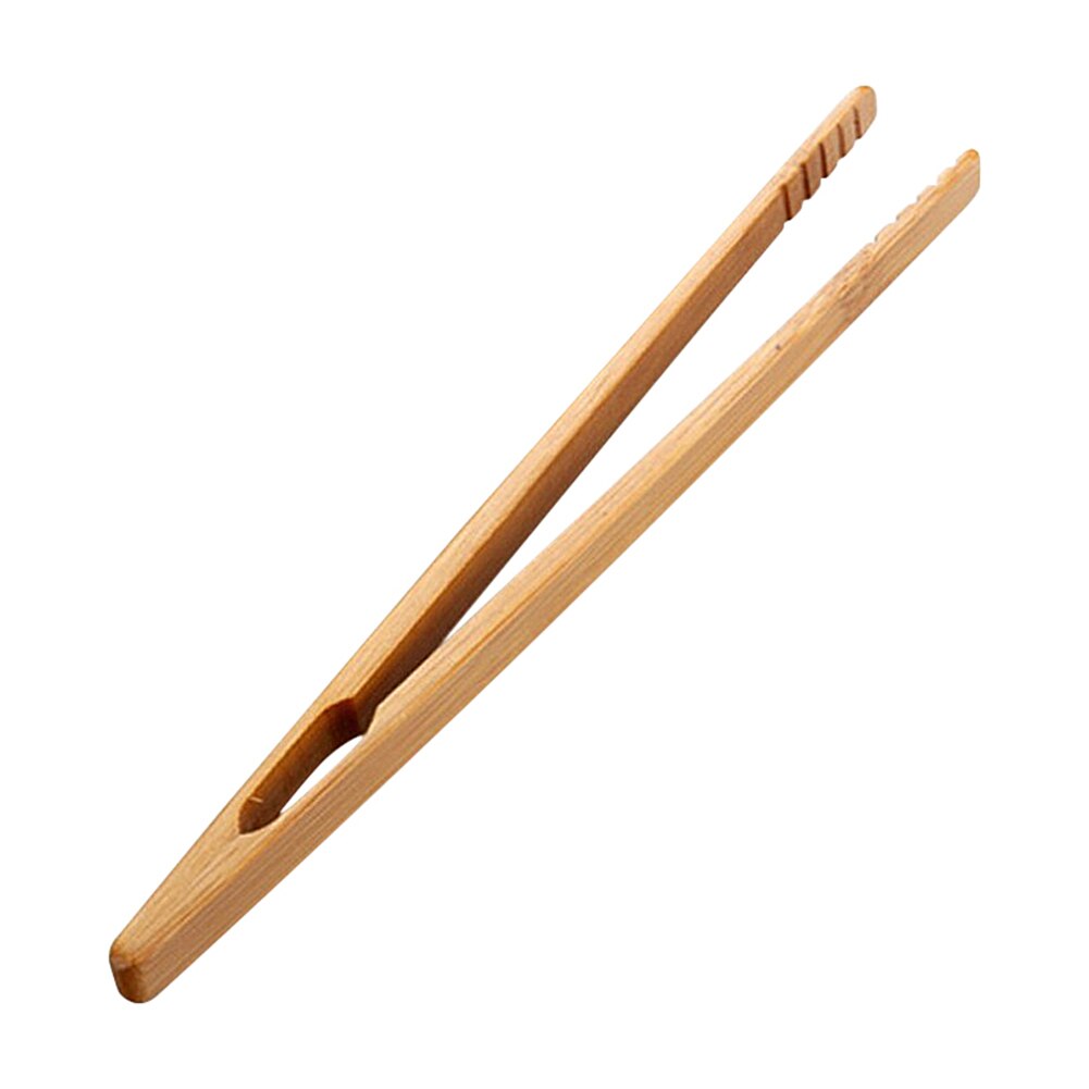 Grille pain bambou pince à thé Bagel thé pinces en bois pain grillé bois Bacon presse-agrumes sucre glace pince à thé 18CM: Default Title