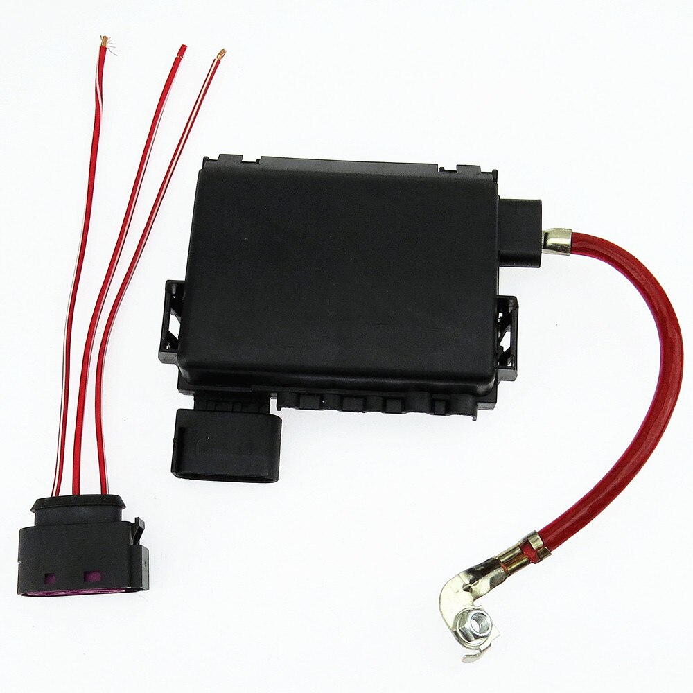 Scjyrxs accuzekeringkast + stekkerkabel voor golf bora  mk4 kever  a3 s3 seat leon octavia 1 j 0 937 773 1 j 0937617d 1 j 0 937 617d