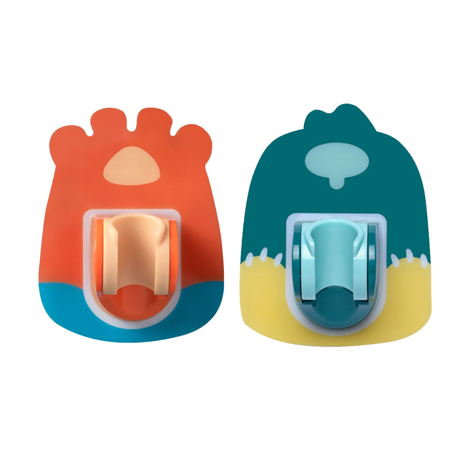 25 #2Pcmultifunctional Leuke Cartoon Douche Bad Head Houder Beugel Krachtige Zuigkracht Showerseat Chuck Houder Zuignap Douche: A