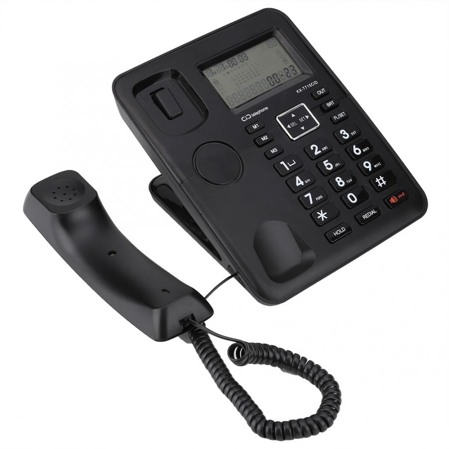 Virksomhed hjemmetelefon kablet telefon fastnet opkalds-id støjreducerende hurtigopkald fastnet fastnet med sidste nummer genopkaldsfunktion