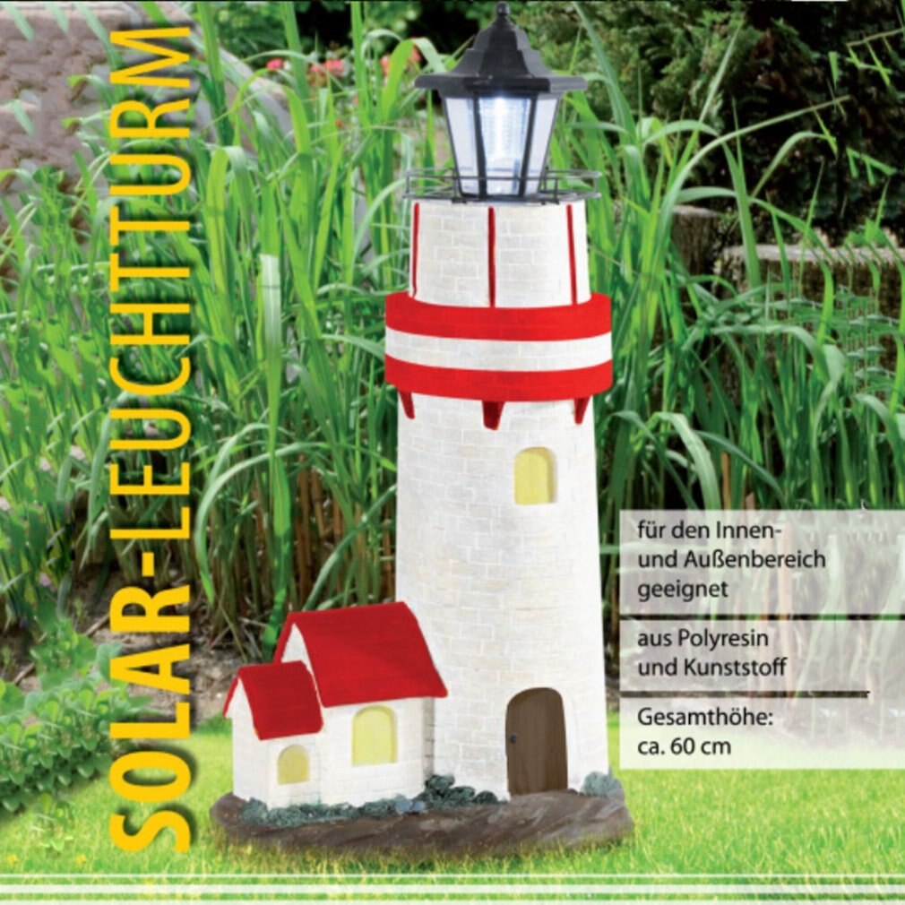 Solenergi led fyrtårn lys med roterende lysstråle 29cm hjem haven dekoration hegn græsplæne lampe eventyr lys
