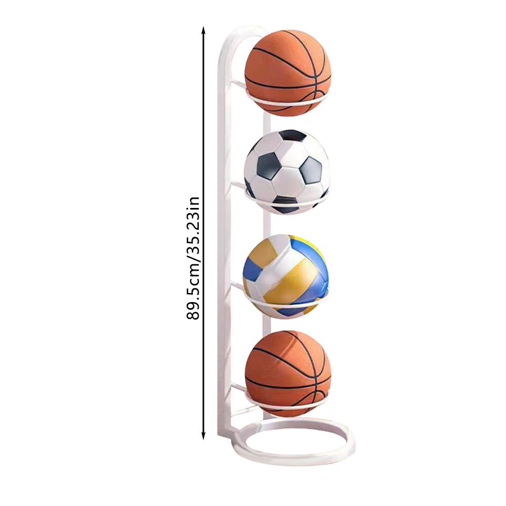Indoor Children Basketball Storage Rack Put Ball Football Storage Basket Placed Rack Kindergarten Volleyball Stand Holder Space: Blue