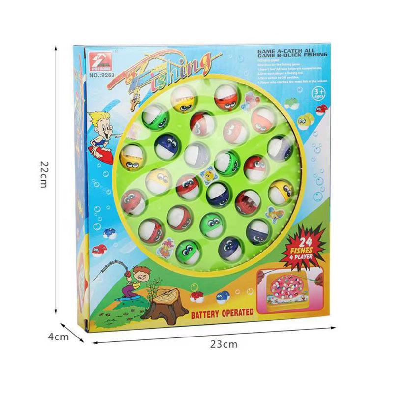 Kinderen Vissen Speelgoed Muziek Vissen Boord Set Magnetische Roterende Functie Licht Baby Educatief Speelgoed Kerstcadeau