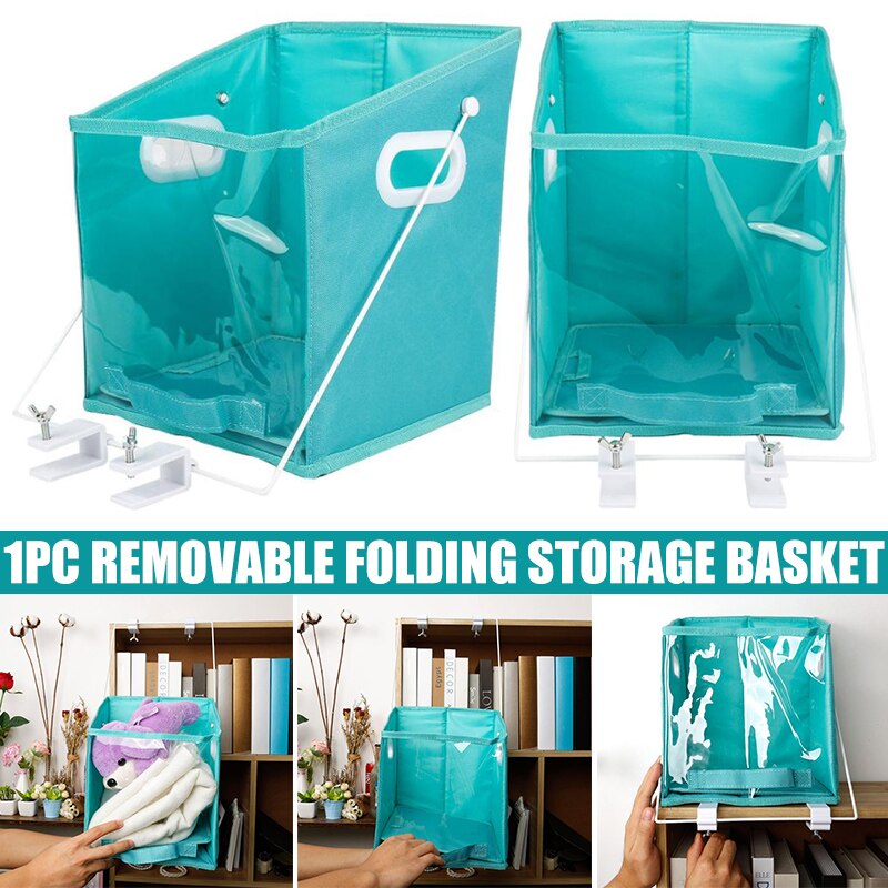 Closet Clothes Organizer Pull Down Shelf Basket Rotatable Retrieve Foldable with Clear Window Carry for Bedroom QJS Shop