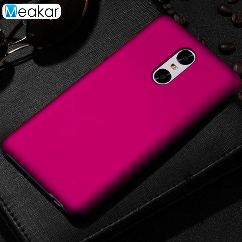 Matte Plastic Coque Cover 5.5For Xiaomi Redmi Pro Case For Xiaomi Redmi Pro Redmipro Phone Back Coque Cover Case: rose red