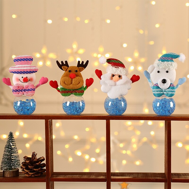 Christmas Candy Jar Christmas Mini Old Man Candy Jar Christmas Cartoon Candy Jar Does not include candy