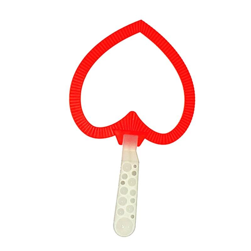 1pcs Bubble Blower Blowing Plastic Children Jumbo Giant Blower Ring Bubble Maker Bubble Wands for Girls Kids Boys: Watermelon red