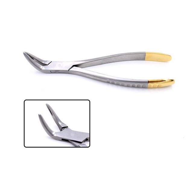 Dental Root Fragment Minimally Invasive Tooth Extraction Forcep Tooth Pliers Dental Instrument Curved Maxillary Mandibular Teeth: mandibular teeth