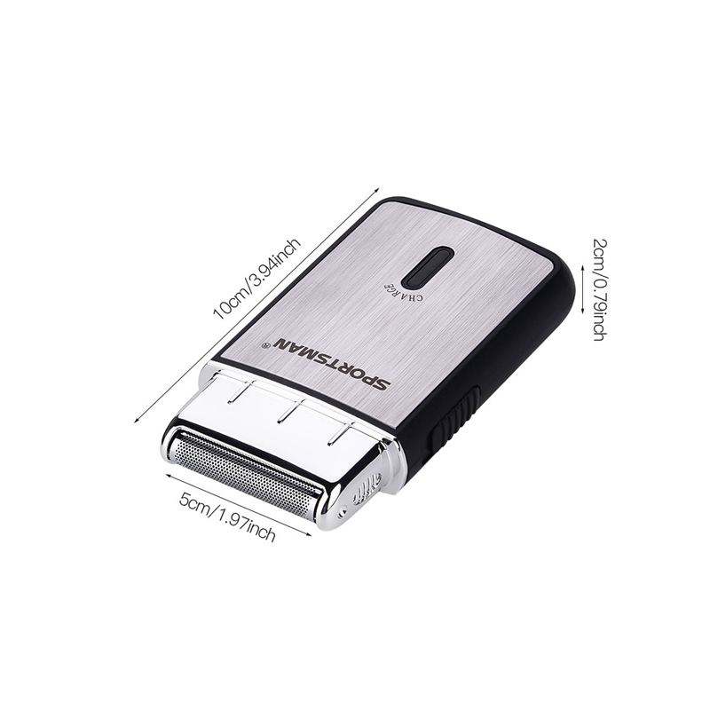 Men USB Rechargeable Cordless Travel Shaver Portable Single Blade Reciprocating Beard Razor Mini Electric Shaving Machine