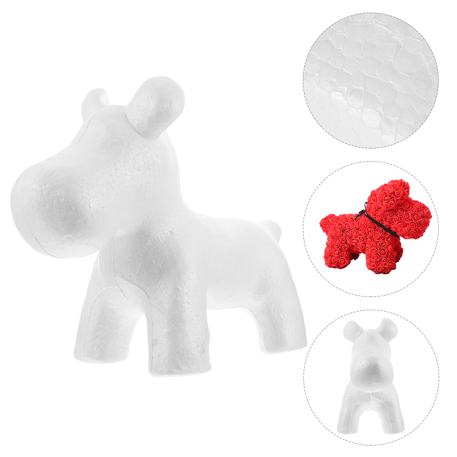 Polystyrene Modelling Puppy Mould for Wedding Party Decoration
