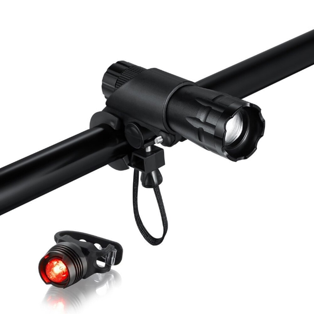 Joshock Bicycle Light T6 LED cycling Front Light LED Bike light Lamp Torch Waterproof ZOOM Flashlight With Free Taillight