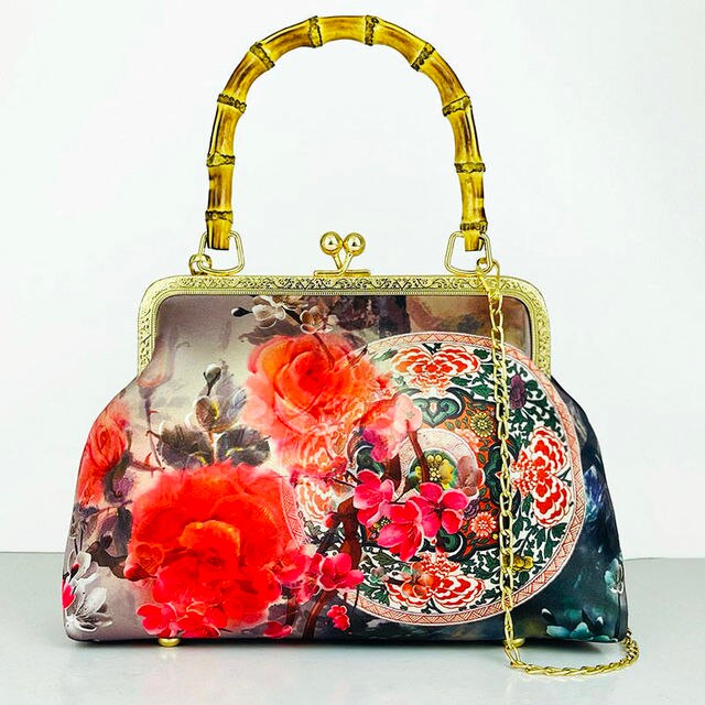 I più nuovi ricami fiori perline borse a tracolla a tracolla da donna borse a mano con chiusura a conchiglia Vintage ▾ borse da donna: donne borsa 8