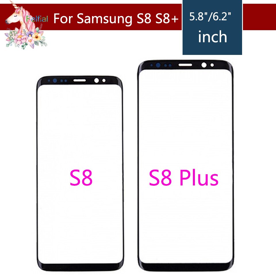 Für Samsung Galaxy S8 Plus G955 G955F S8 + Batterie Gehäuse Fall Zurück Abdeckung + Front-Bildschirm Glas + Mitte rahmen Komplette Teile