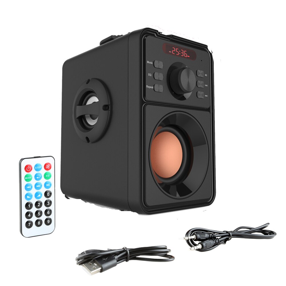 Altavoz con Bluetooth grande portátil columna de alta potencia Subwoofer Sistema de centro de música soporte AUX TF FM Radio Bluetooth caja Boom columna