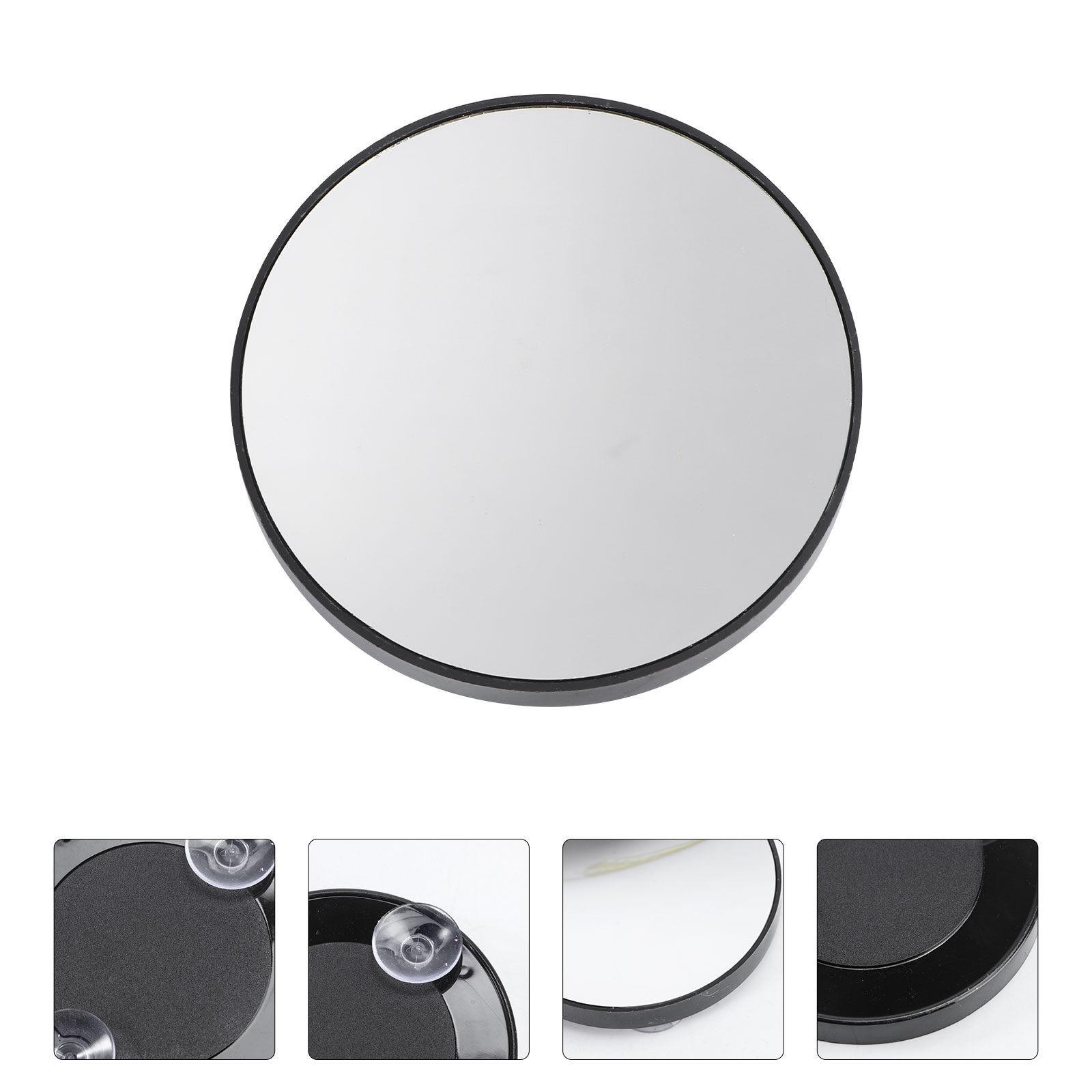 3.5inch 15X Magnifying Round Shape Makeup Mirror with Suction Cups Fixture