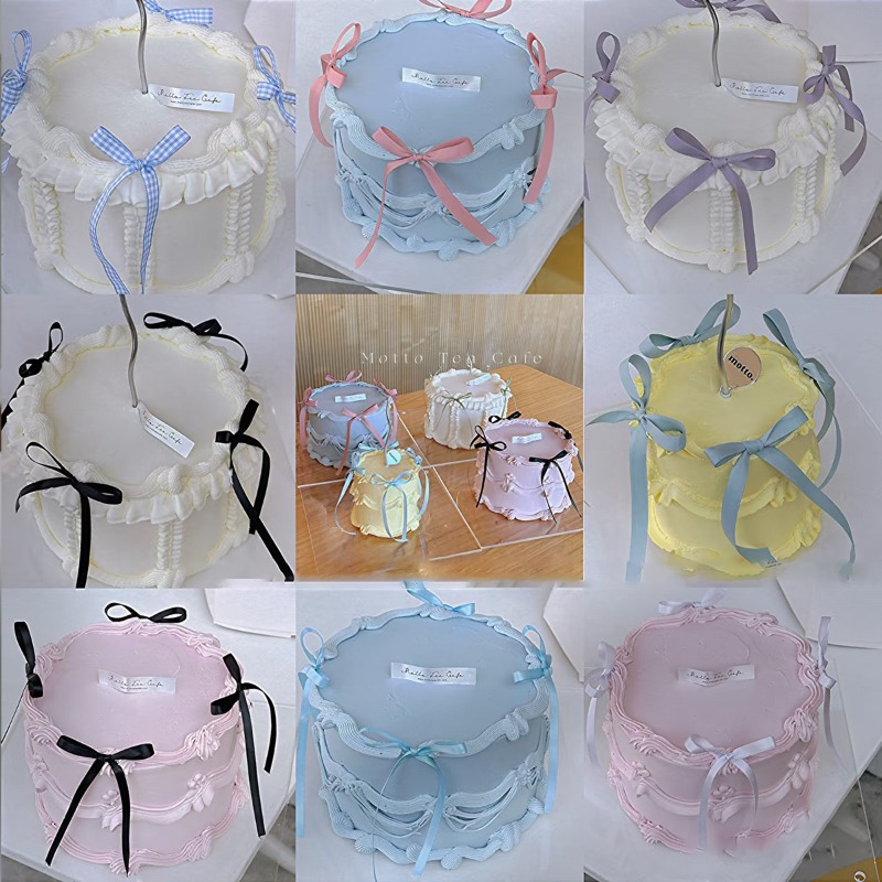 20 stuks boog taart decoraties roze strik lint taart toppers voor verjaardag bruidstaart decoratie en benodigdheden