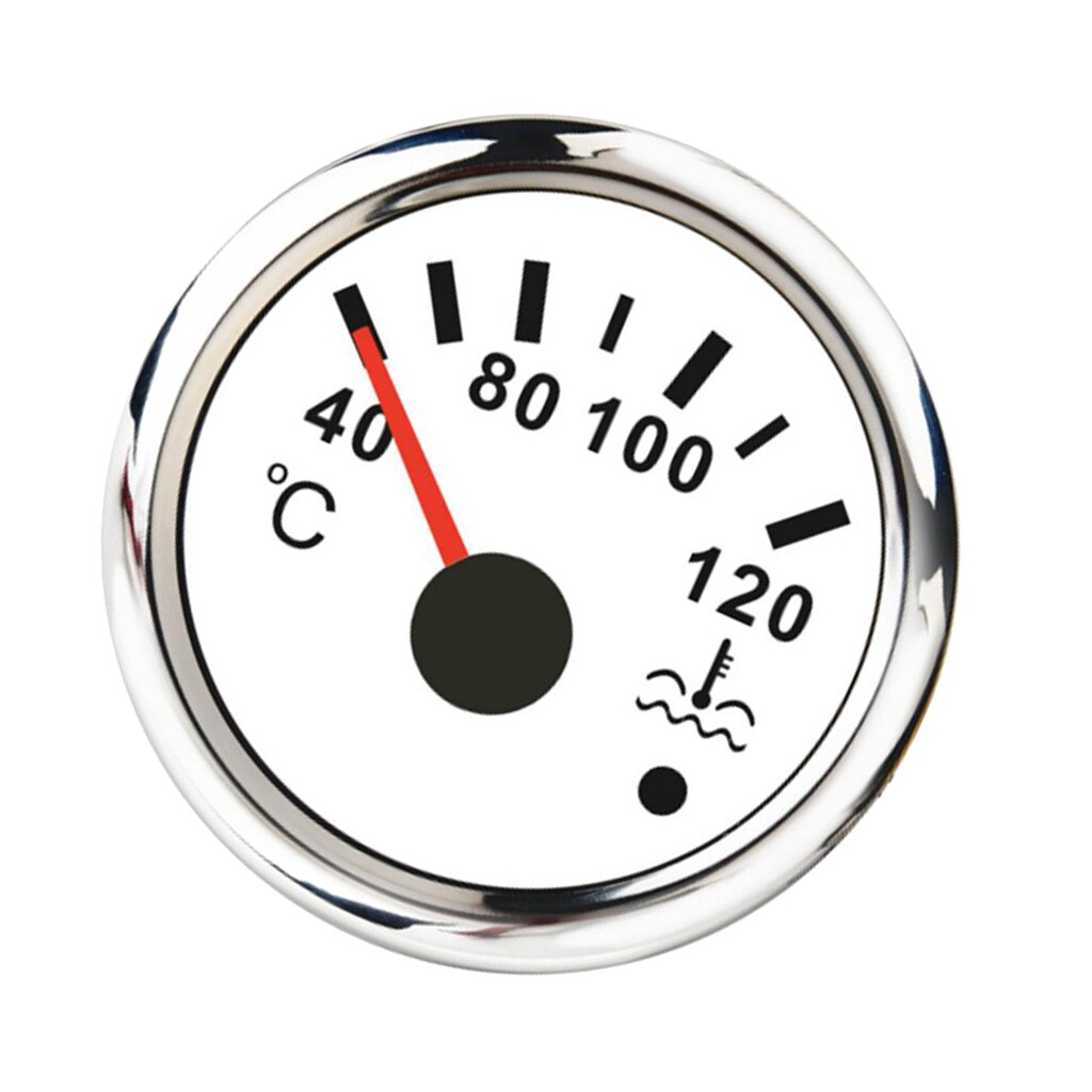 White Water Temperature Gauge Digital LED Volt Gauge w/ Back-light Gauge
