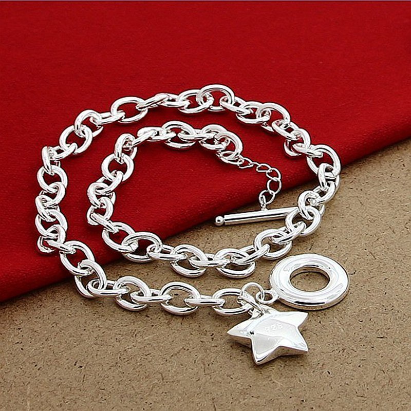 Markenschmuck: 925 silberne sternanhänger & halsketten, feiner damenschmuck
