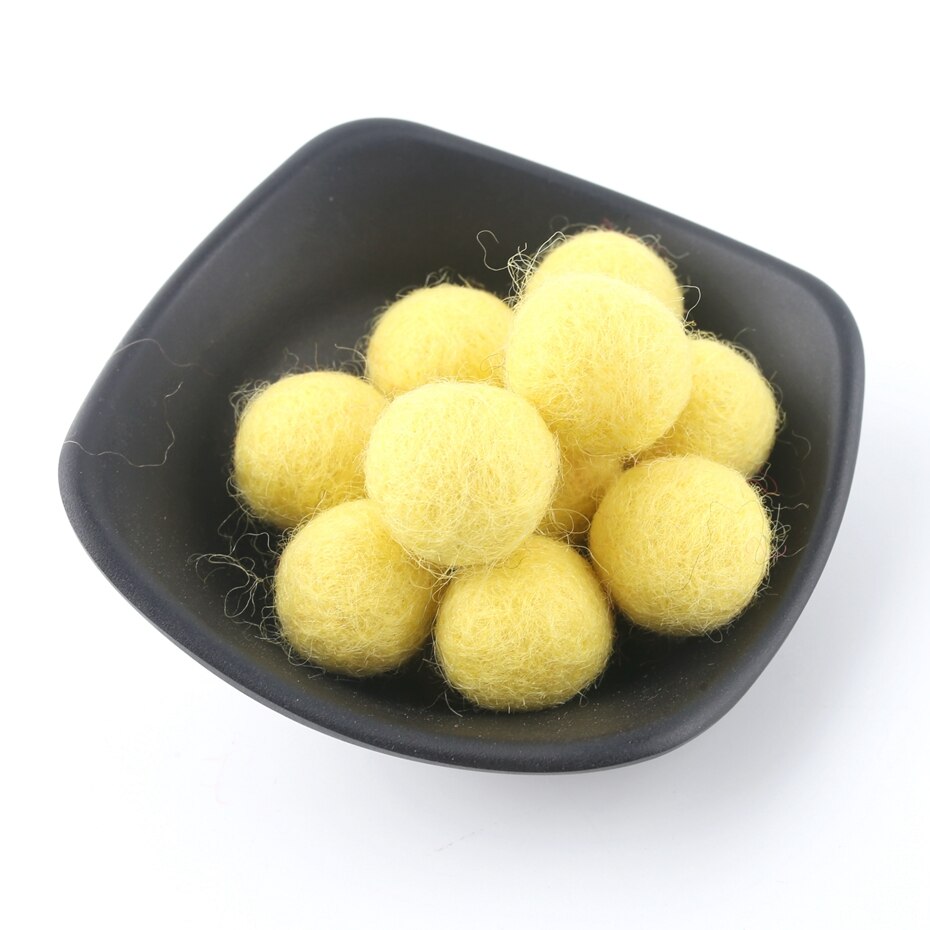 10pc/ settiä 20mm pyöreää villahuopapalloa villa pom pom helmiä 18 väriä tee-se-itse askartelu flocking pallo villapallot korut tehdä sormus helistin