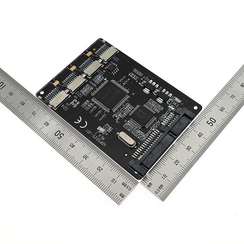 4 Micro SD to SATA 22 Pin SSD Adapter Converter Card