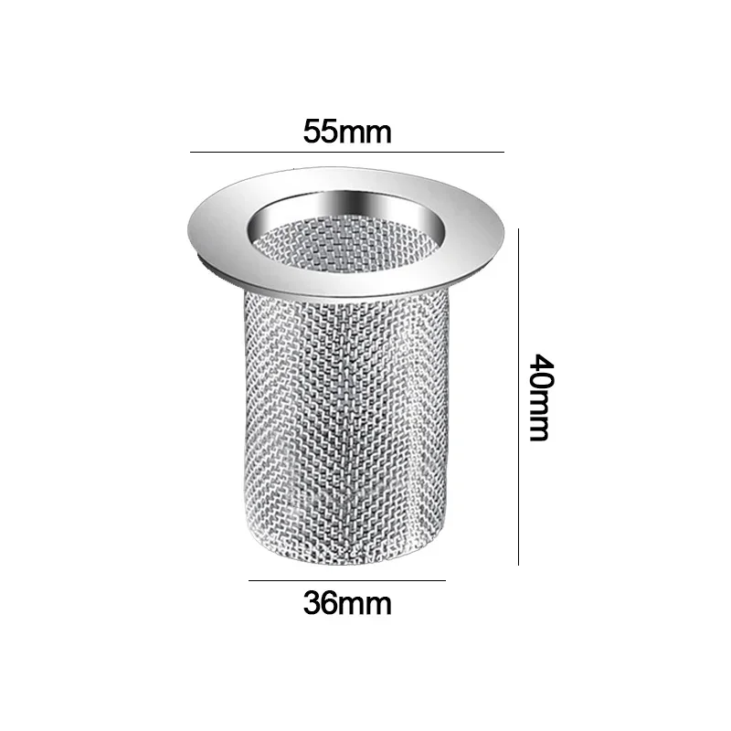 Floor Drain Filter Stainless Steel Mesh Sink Strainer Bathroom Anti-clog Drains Bathtub Hair Catcher Shower Strainer Mesh Basket: Bronze / 79.3mm