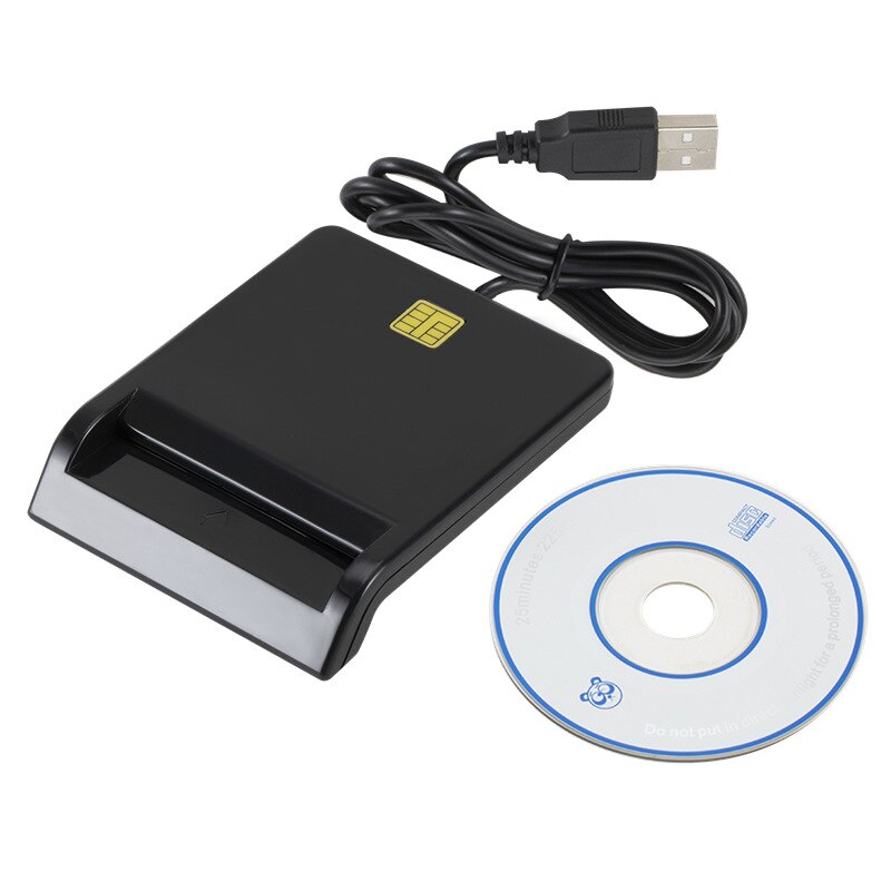 Smart Belasting Terugkeer Bank Id Kaartlezer Sim Telefoon Card Id Cac Dnie Chip Smart Card Voor Windows Linux Zwart kaart Multifunctionele