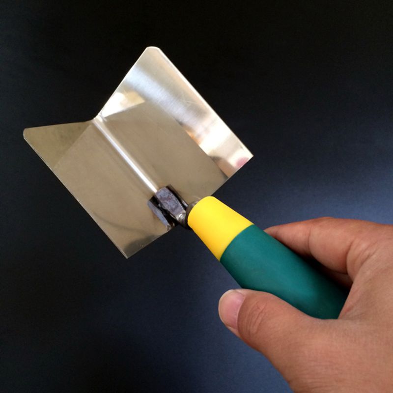 Drywall Corner Tool Flexes for 90 Degree Corner High Grade Stainless Steel Sheetrock Corner Trowel Ergonomic Grip Tool