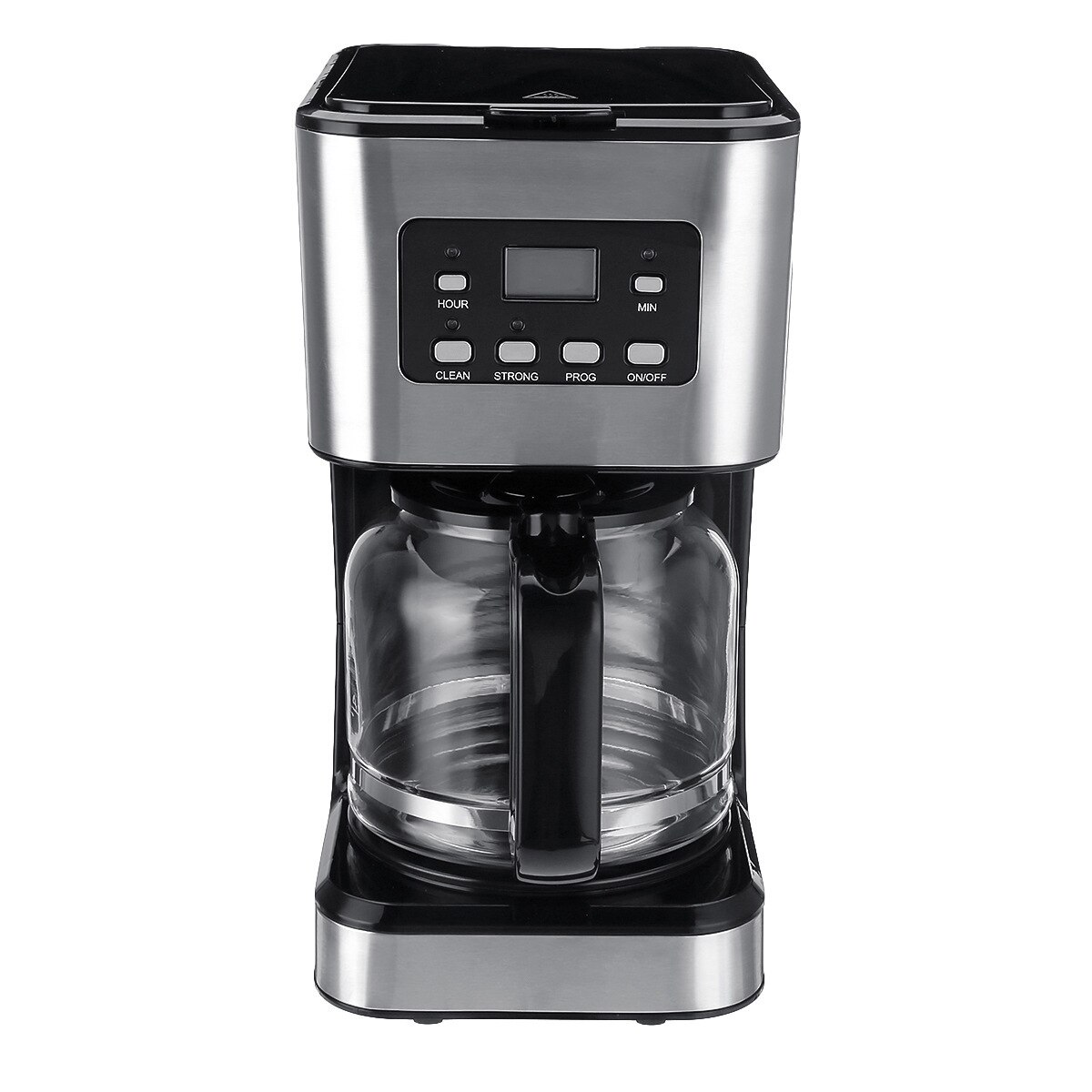 Automatic Electric Office Drip Coffee Machine 12 Cups Black Espresso Coffee American Boiled Tea 950W Machine