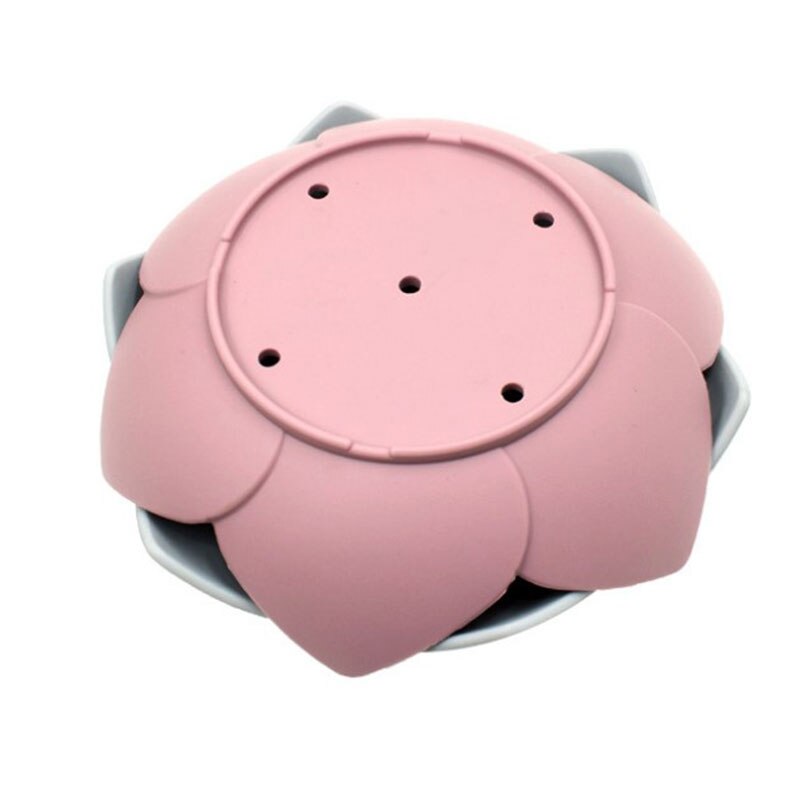 1pc siliconen afdruipbakjes, zeepbakjes, lotusvormige houder, draagbare zeepbakjes, antislip zeepbakjes, badkameraccessoires