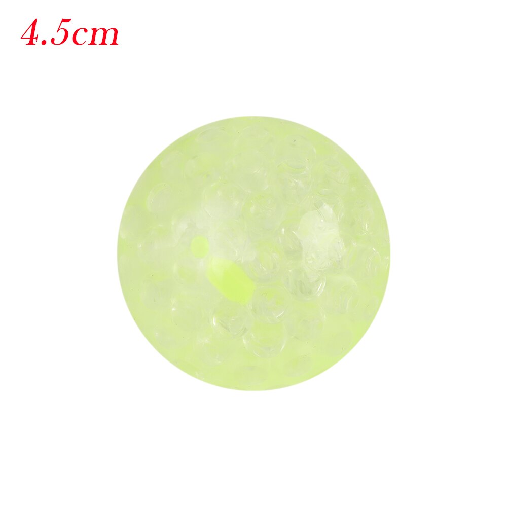 Anti-Stress Sticky Wall Balls Color Sensory Toy Party Office Pressure Ball Stress Reliever Throw Fidget Toy Kids Stick Ball: 4.5CM yell Luminous