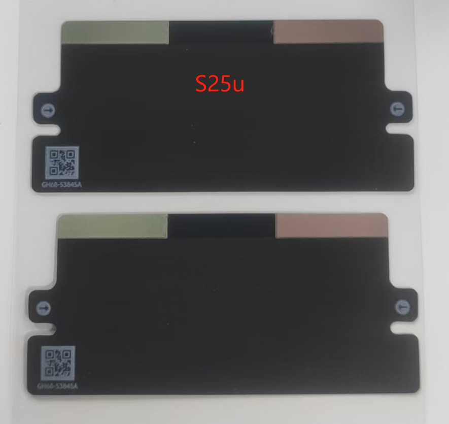 20pcs/lot white Arrow Marker Indicator Stickers for S25 S25 ultra Fold6 s25fe Box Label Seal Film Stickers US EU SA version: Rose Gold