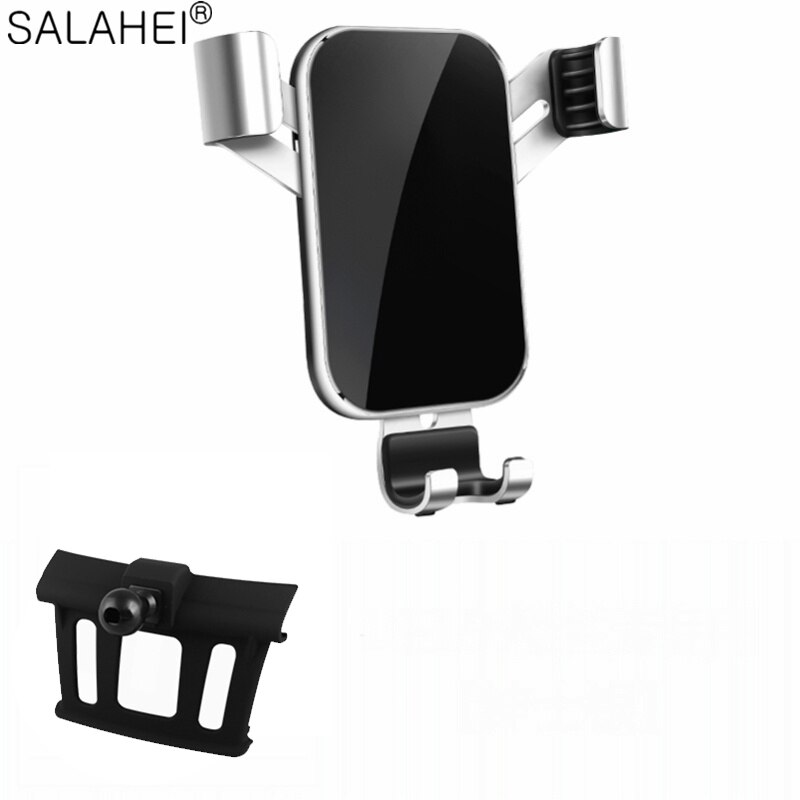 Mobile Phone Holder Air Vent Mount Stand Car Cell Phone Holder For Nissan X-trail Rogue Qashqai J11 Car interior: Silver
