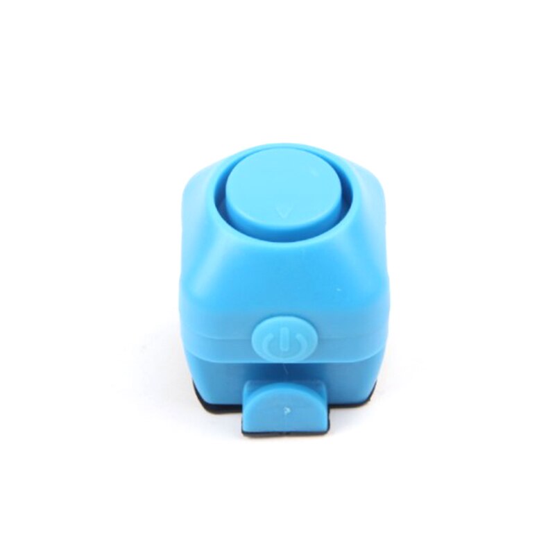 Fiets elektronische luide claxon 130 db waarschuwingsveiligheid elektrische bel politie sirene fiets stuur alarm bel fietsaccessoires: Blauw