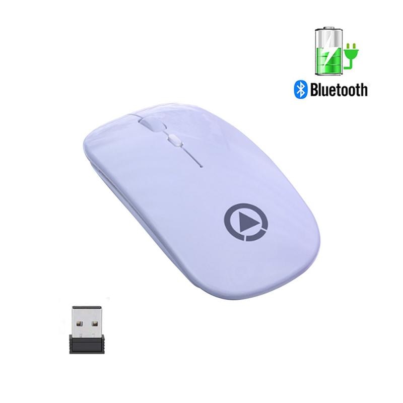 Draadloze Muis Computer Bluetooth Muis Stille Mause Oplaadbare Ergonomische Muis 2.4Ghz Usb Optische Muizen Voor Laptop Pc