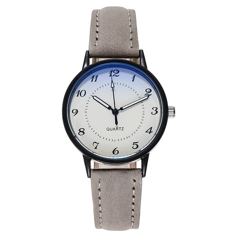 Nouvelle Montre À Quartz pour femme Décontracté Lumineux Etanche Montre: grey