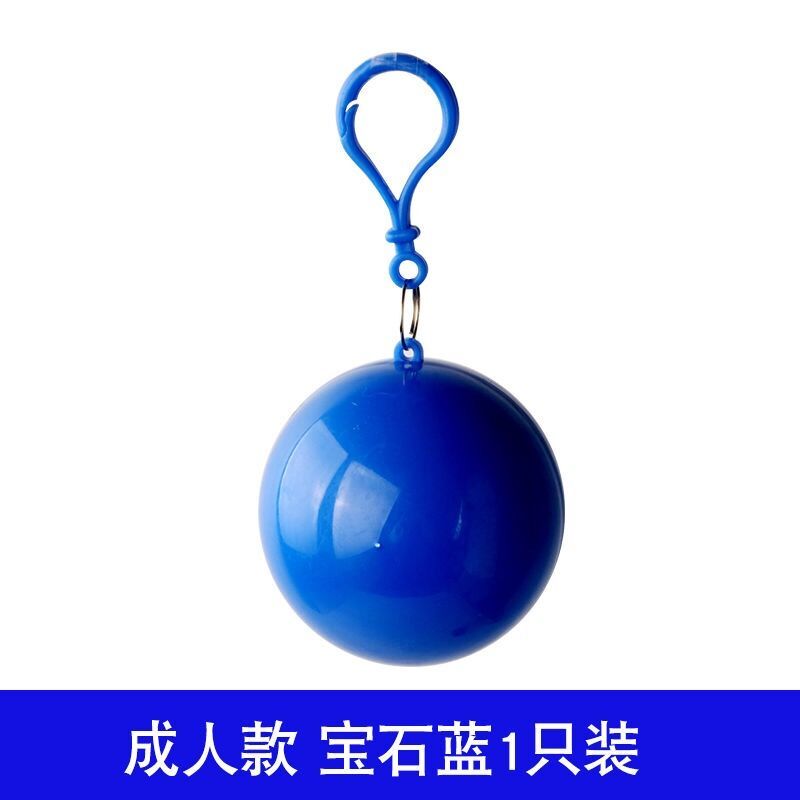Chubasquero desechable para adulto, bolsa de viaje de suspensión, embalaje compacto, almacenamiento, E0959: Color azul