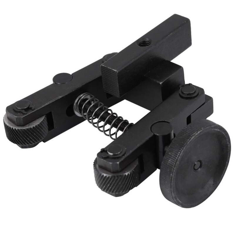 Juego de Herramientas moleteadoras negras, soporte lineal, vástago ajustable con ruedas, herramientas de torno