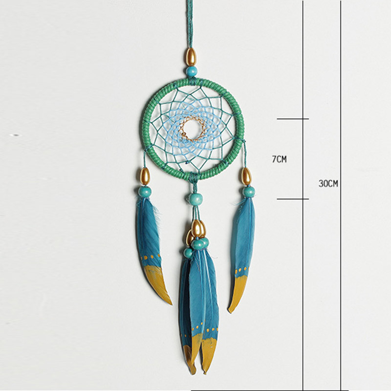 Dream Cather Original car hang decoration handmade small blue dream catcher car hang hanging decoration indoor women
