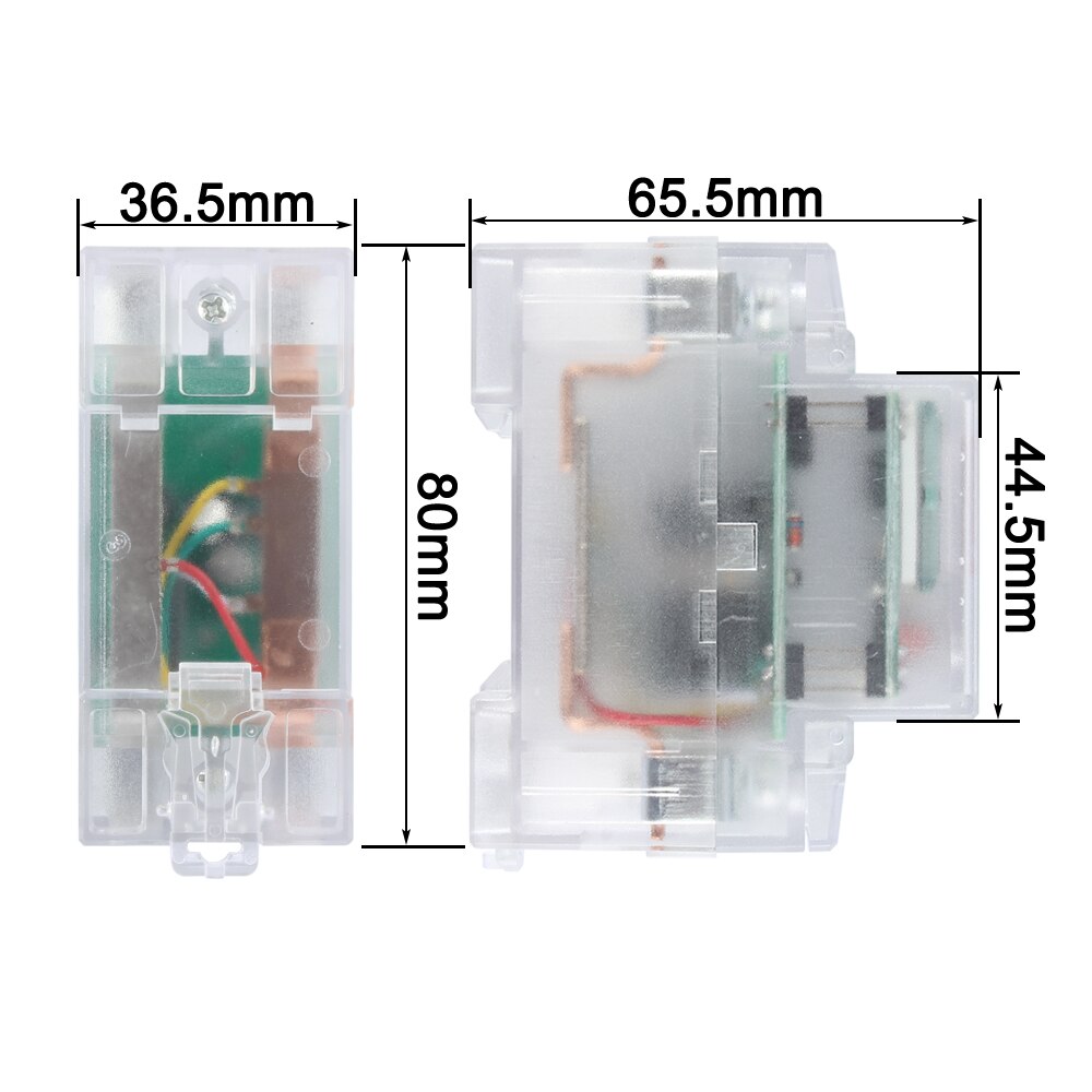 Din Rail Digital Single Phase Reset Zero Energy Meter kWh Voltage Current Power Consumption Meter Wattmeter Electricity 220V AC
