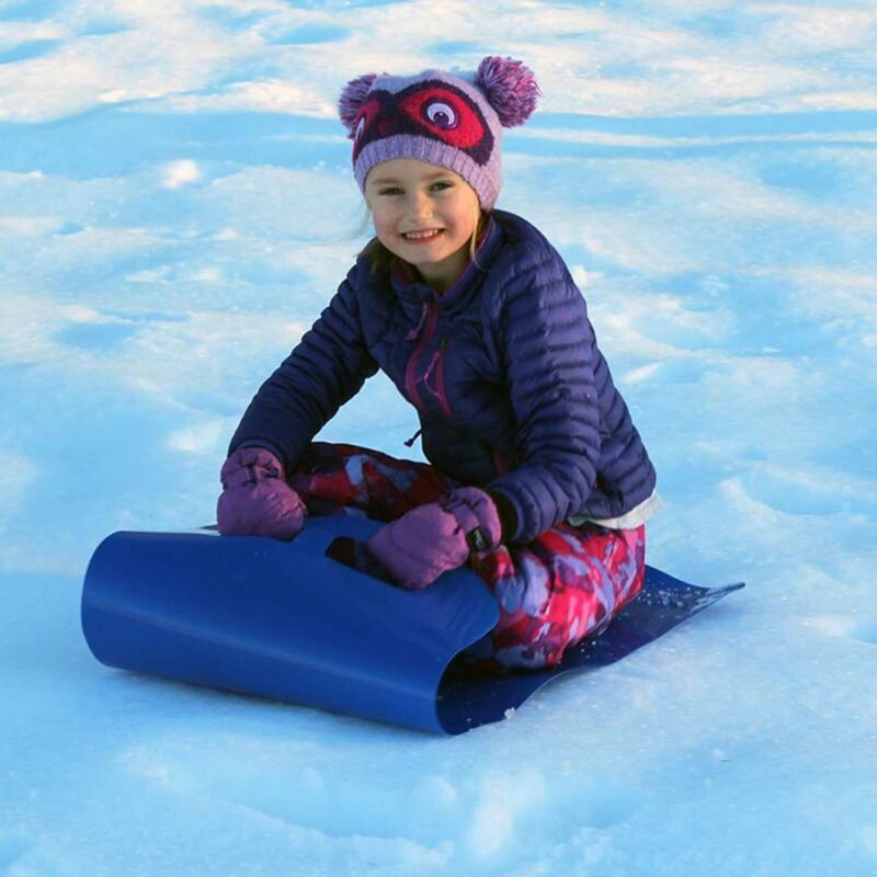 Snow Sled Snow Skiing Carpet Kids Safety Lawn Flying Carpet Winter Snow Portable Foldable Snowboard Flexible Roll Up Snow Sleds