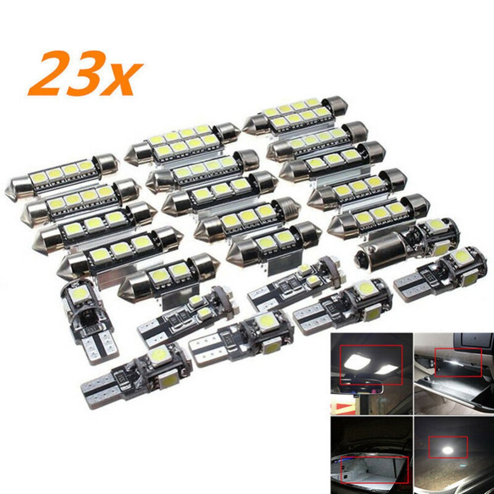 Auto Interieur Lamp Kit - 23stuks Canbus Autolamp Set voor Kofferbak & Interieur