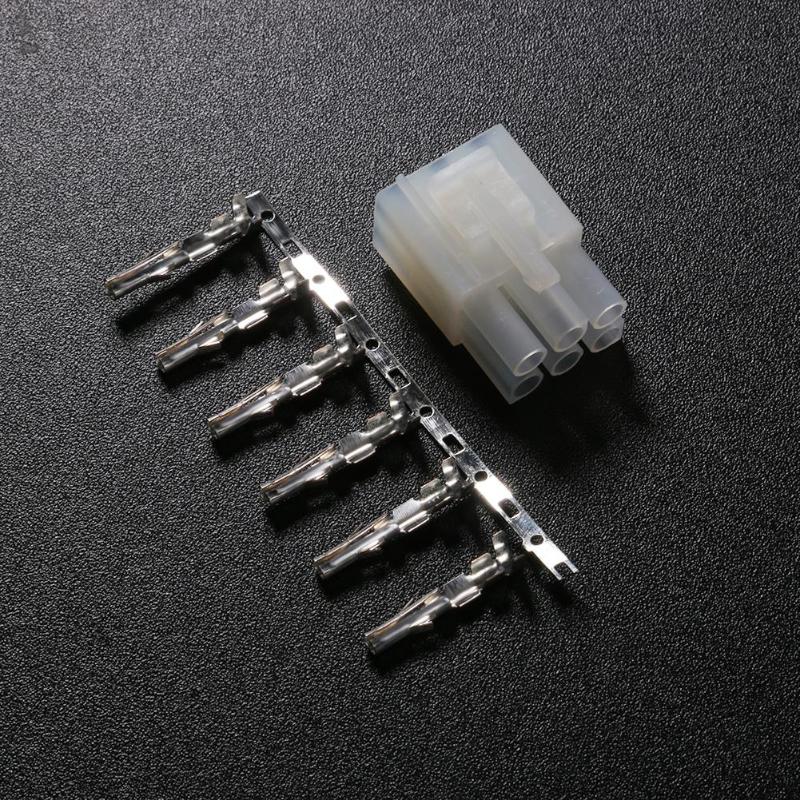ALLOYSEED External 6p 6pin Power Supply Cable Plug Connectors for Hytera MD600 MD610 TM80 YAESU FT-857D/FT-897D/ Icom IC-725A